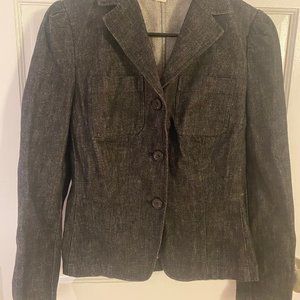 Kors Michael Kors size 4 blue-grey denim 100% cotton blazer